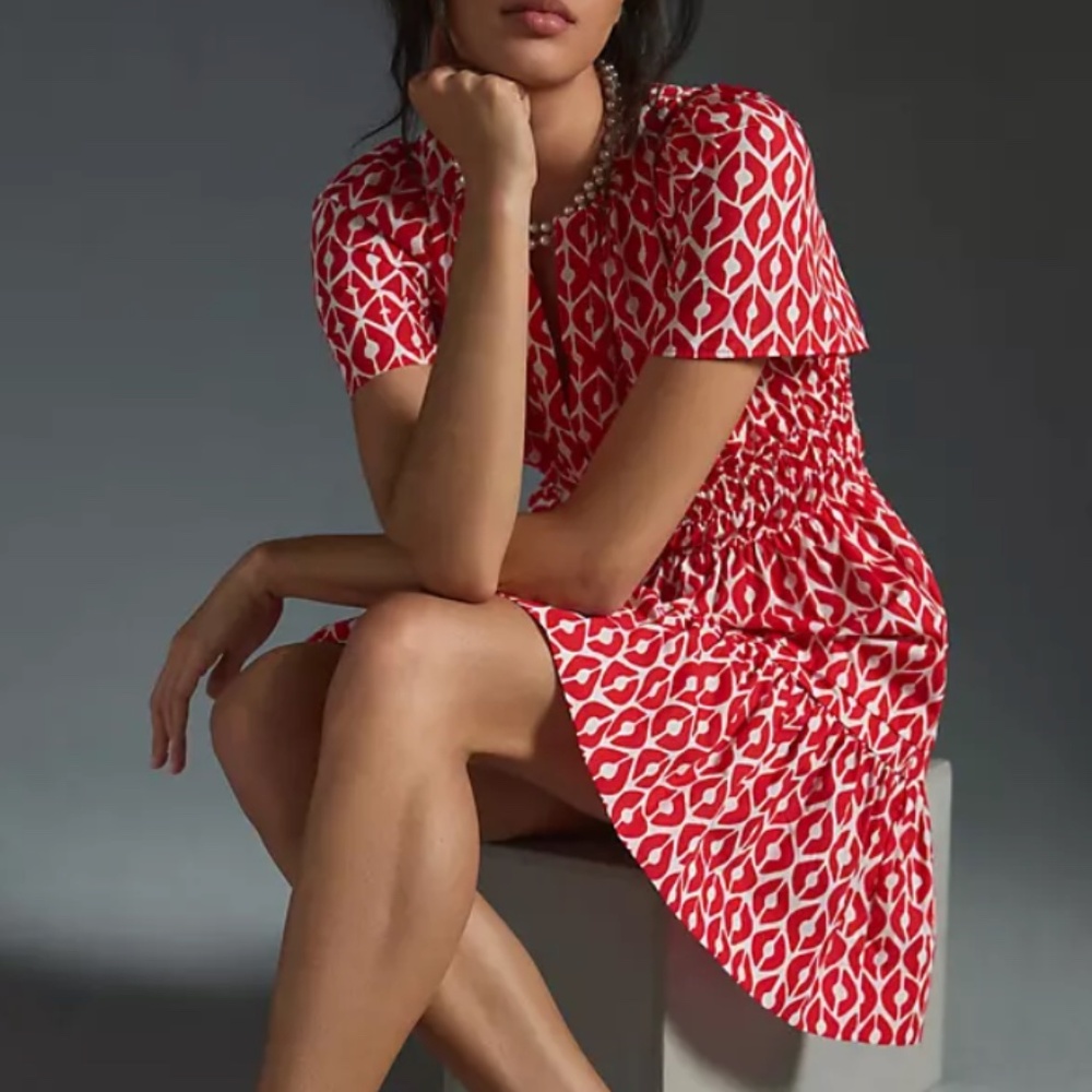 Anthropologie Somerset Mini Dress in Red (size M)